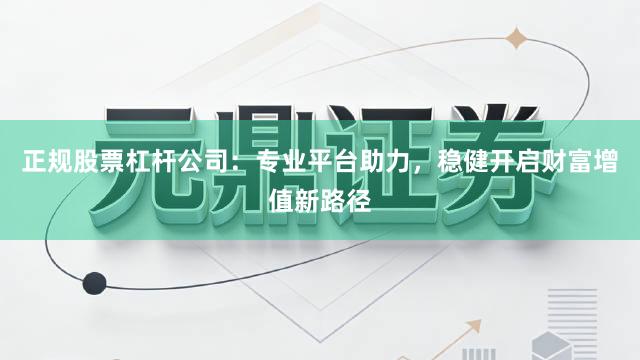 正规股票杠杆公司：专业平台助力，稳健开启财富增值新路径